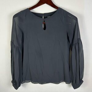 Express Gray Top Size XS Dark Gray Long Sleeve